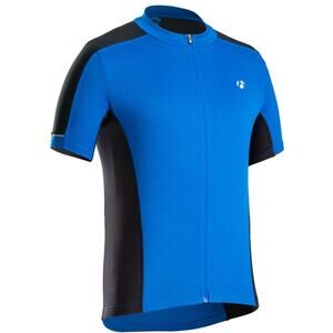 Bontrager Circuit Men's Cycling Jersey Black Blue Short Sleeve Full Zip - Size M